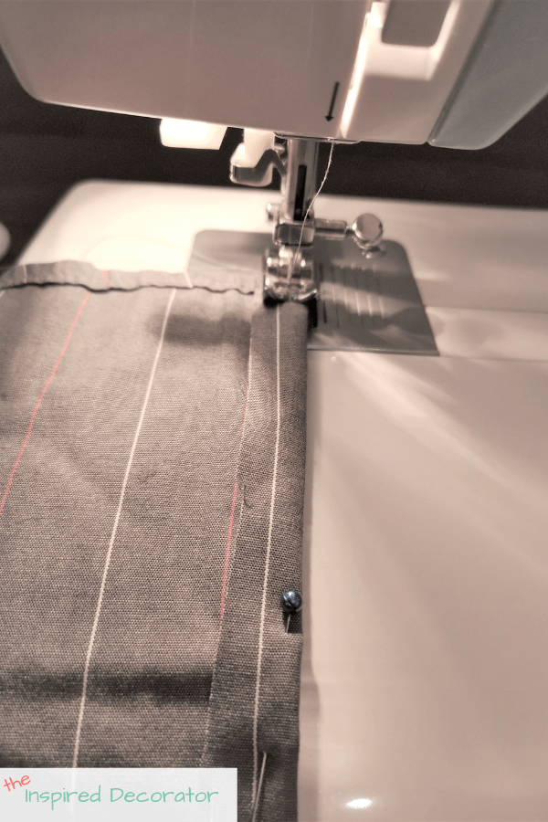 Fold and stich each side of the fabric flap-cover.