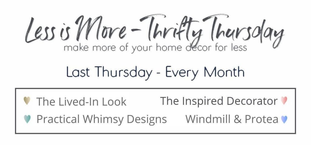 Less Is More Thrift Thursday- make more of your home decor for less
